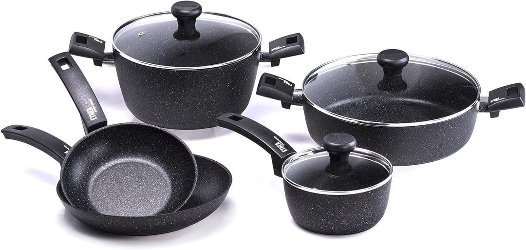 Moneta 8 Stück Batt.8 Stück ETNEA Ecommercare, Aluminium, Schwarz, 8 Stück