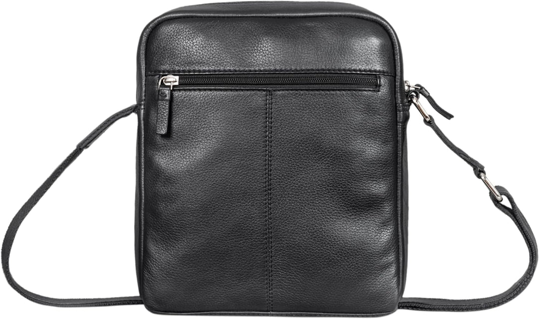 STILORD 'Clint' Schultertasche Herren klein Leder Tablettasche zum Umhängen Herrenhandtasche Echtled
