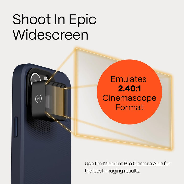Moment 1.33x Anamorphic Mobile Lens | anamorphotisches Objektiv für Smartphone-Kamera | Kompatibel m