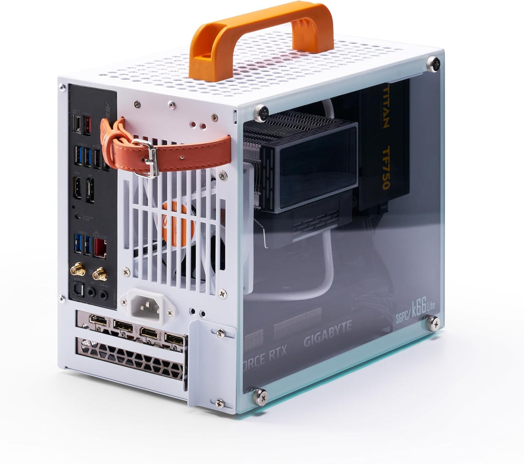 K66 Lite 8,4 l/kompaktes Mini-ITX-Gaming-Gehäuse/135-mm-CPU-Kühler und 240-mm-GPU- und SFX-Netzteil-