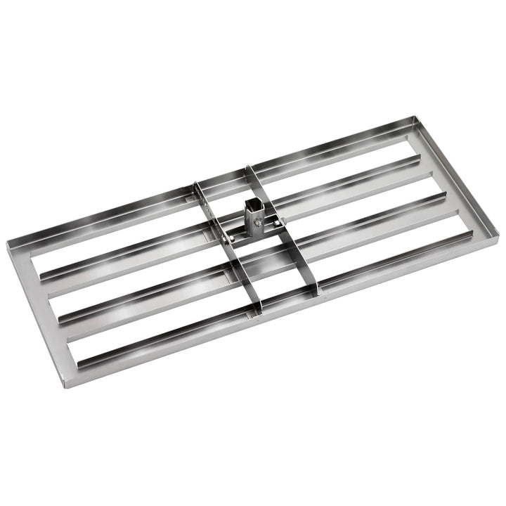 RISISANI® Rasenrakel | 80x30cm | V2A-Edelstahl rostfrei | 100% Made in Germany | Ohne Stiel | option