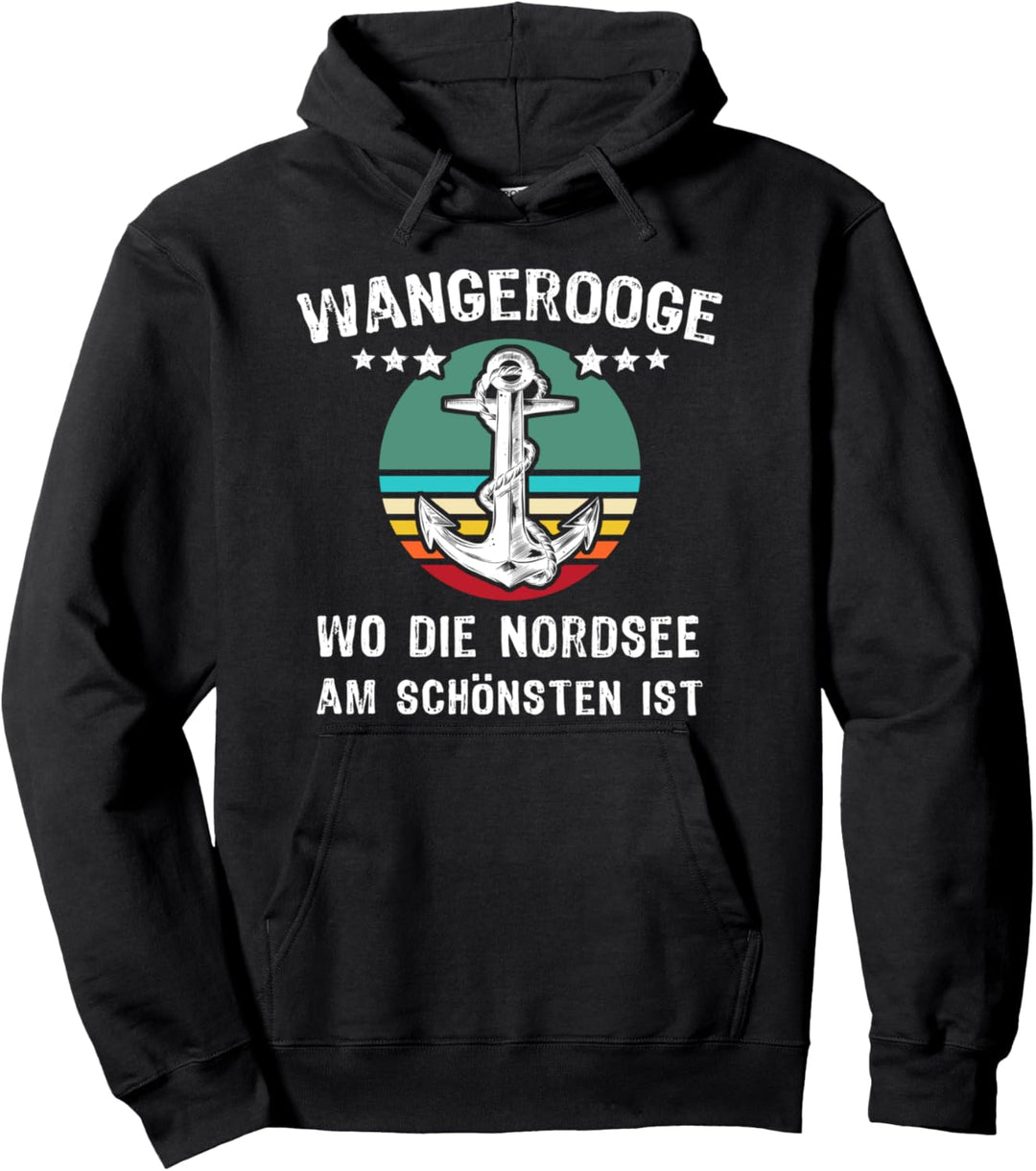 Wangerooge Souvenir Vintage Retro Urlaub Wangerooge Pullover Hoodie
