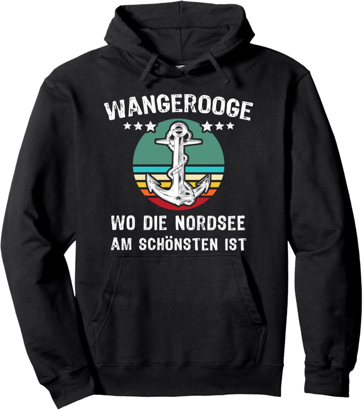 Wangerooge Souvenir Vintage Retro Urlaub Wangerooge Pullover Hoodie