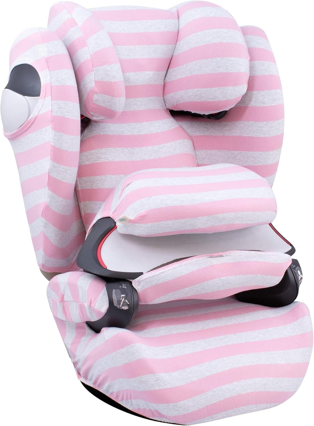 JYOKO Kids Bezug für Autositz kompatibel mit Cybex Pallas M (Pink Island), Pink Island