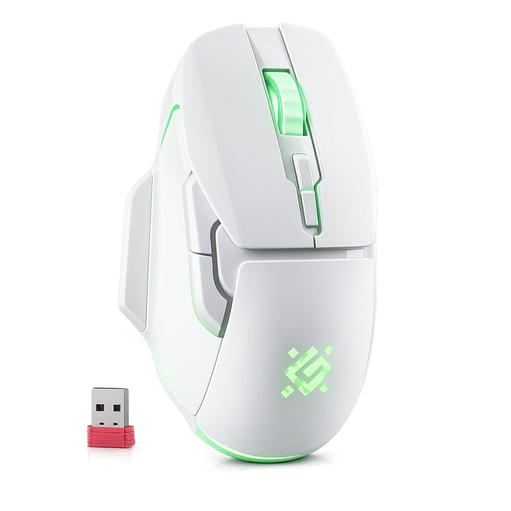 Defender® STIX Kabellose Gaming Maus - Geräuschlose Klicks - 5 programmierbare Tasten - RGB-Beleucht