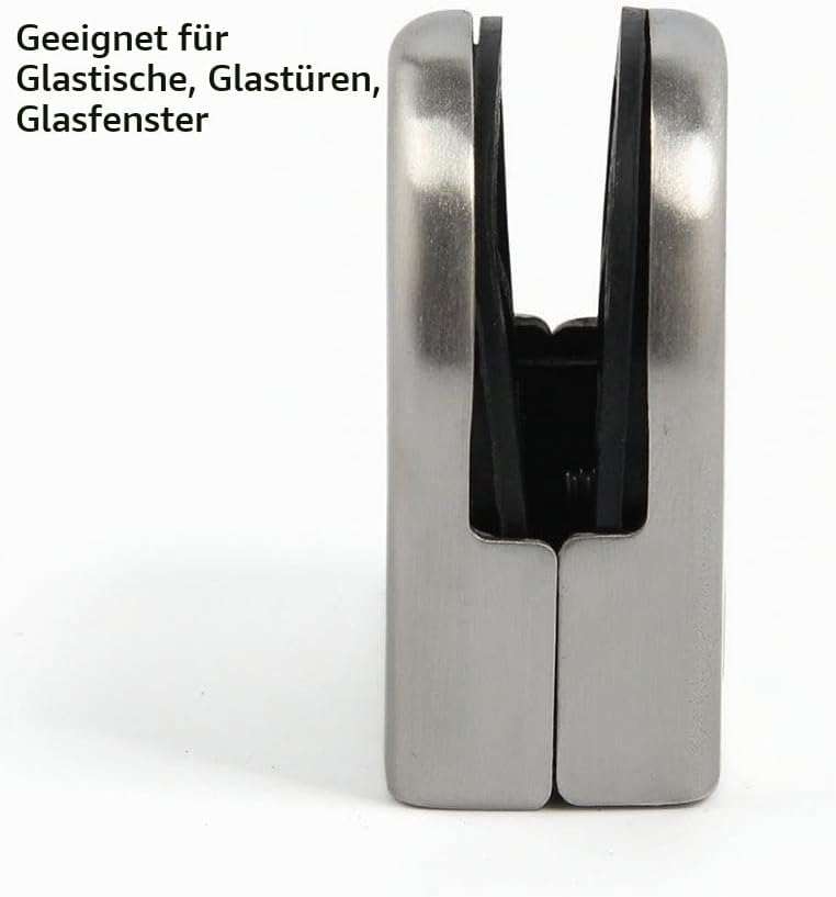 20pcs Glashalter 8-10mm edelstahl Glasklemme Rostfreier Stahl 304,klemmhalter glas Verstellbare Glas