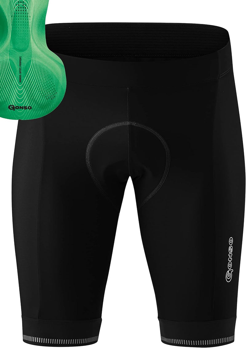 Gonso Herren Fahrradhose Sitivo M, Radhose mit Polster, atmungsaktive Radlerhose für Touren mit dem