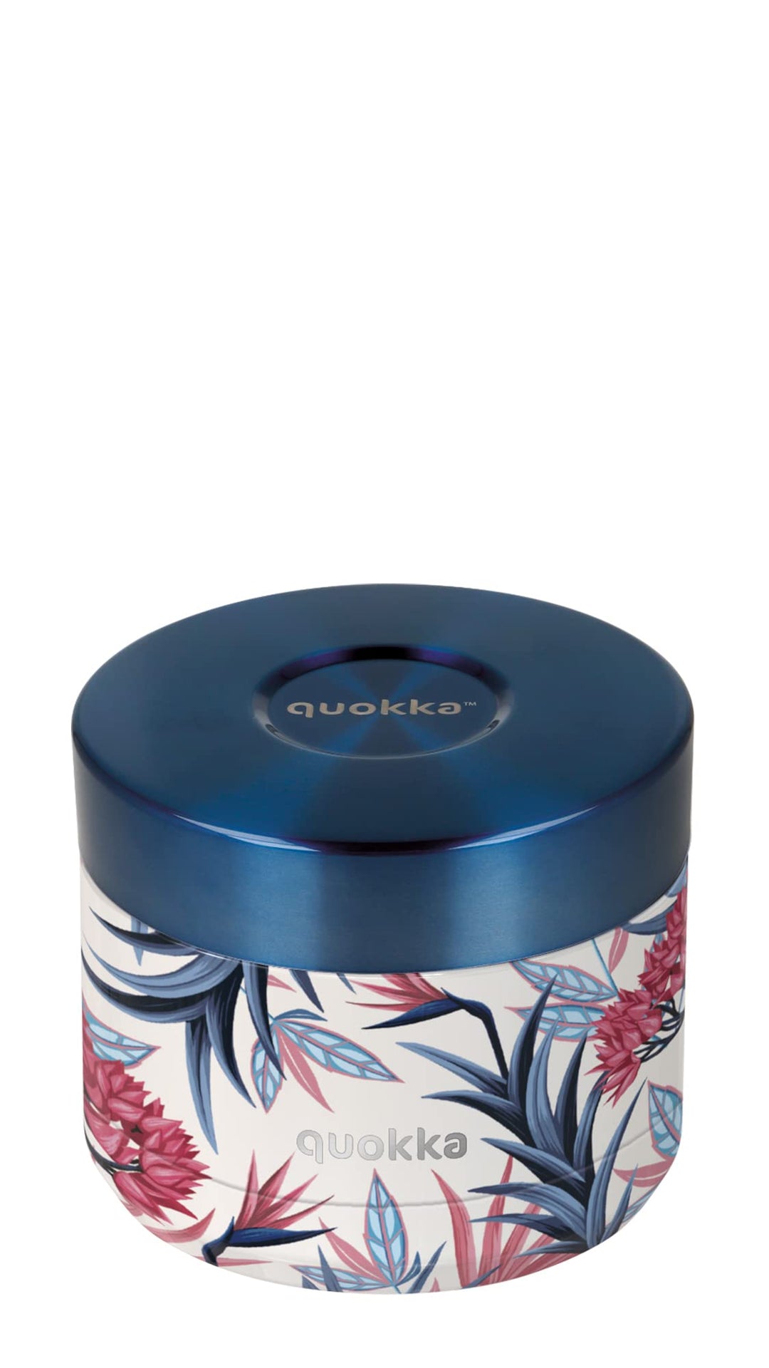Quokka WHIM BLUE GARDEN | THERMOBEHÄLTER AUS EDELSTAHL FÜR ESSEN 369 ML 369 ml Blue, 369 ml Blue