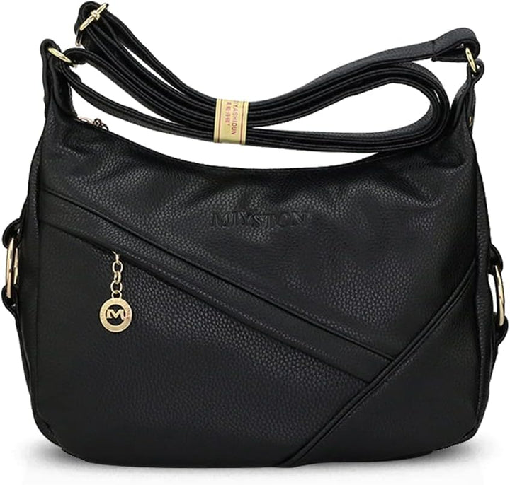 NICOLE & DORIS Damen Schultertasche Weiche Leder Frauen Umhängetasche Handtasche Damen Crossbody Mes