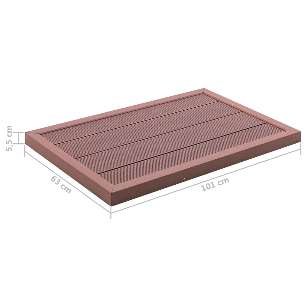 vidaXL Bodenelement für Solardusche rutschfeste Oberfläche Unterseite Bodenplatte Pool Gartendusche