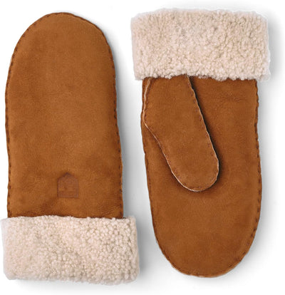 Hestra Lederhandschuhe für Damen: Lammfell Dünner Winterhandschuh mit Fellmanschette 7 Cork, 7 Cork