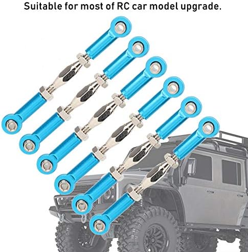 T best RC Zugstange, 6 Stücke Einstellbare Servo Links Spurstange Aluminiumlegierung Spannschloss Ro