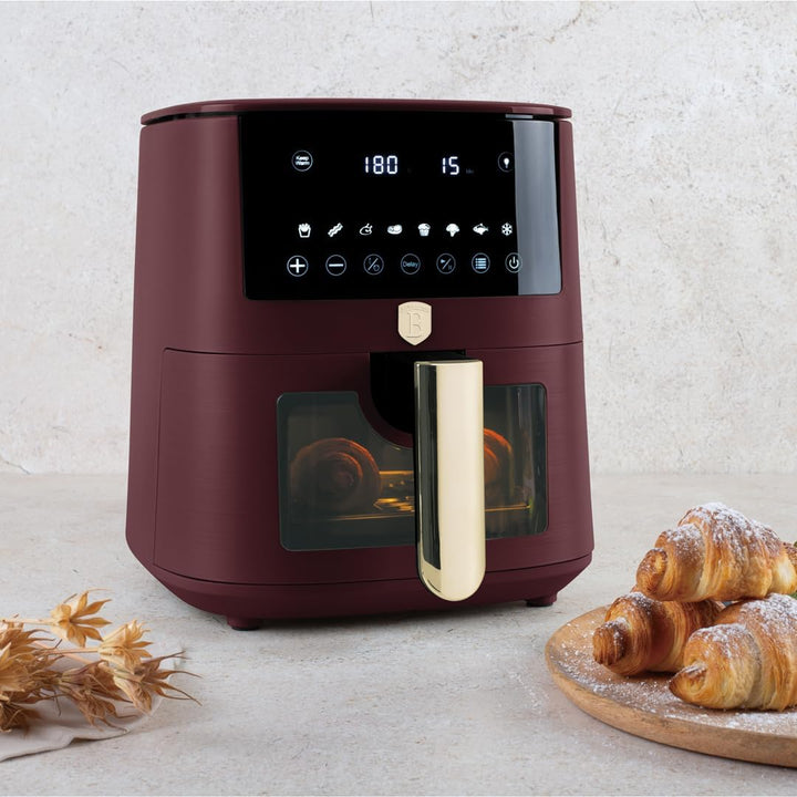 Berlinger Haus Heissluftfritteuse 5 Liter Leonardo Collection – Sichtfenster – 8 Programme – Fettfre