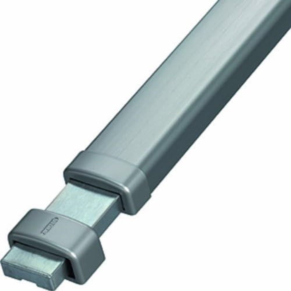 ABUS Panzerriegel PR2700 für Haus- und Wohnungstüren, edelstahl-Look, 49087 Edelstahl mit Zylinder S
