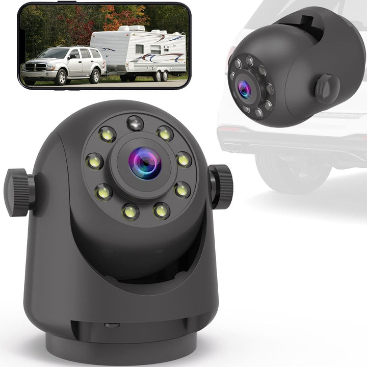 WiFi Magnetic Hitch drahtlose Nachtsicht Rückfahrkamera, wiederaufladbare Batterie, geeignet für iPh
