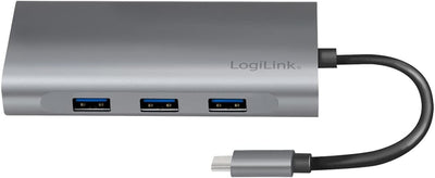 LogiLink UA0383 - USB 3.2 (Gen 1) Dockingstation mit 10-Ports und PD (Power Delivery) 100W, 1x USB-C