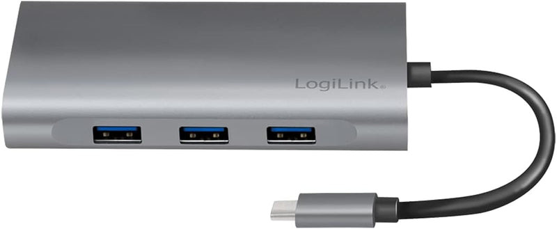 LogiLink UA0383 - USB 3.2 (Gen 1) Dockingstation mit 10-Ports und PD (Power Delivery) 100W, 1x USB-C