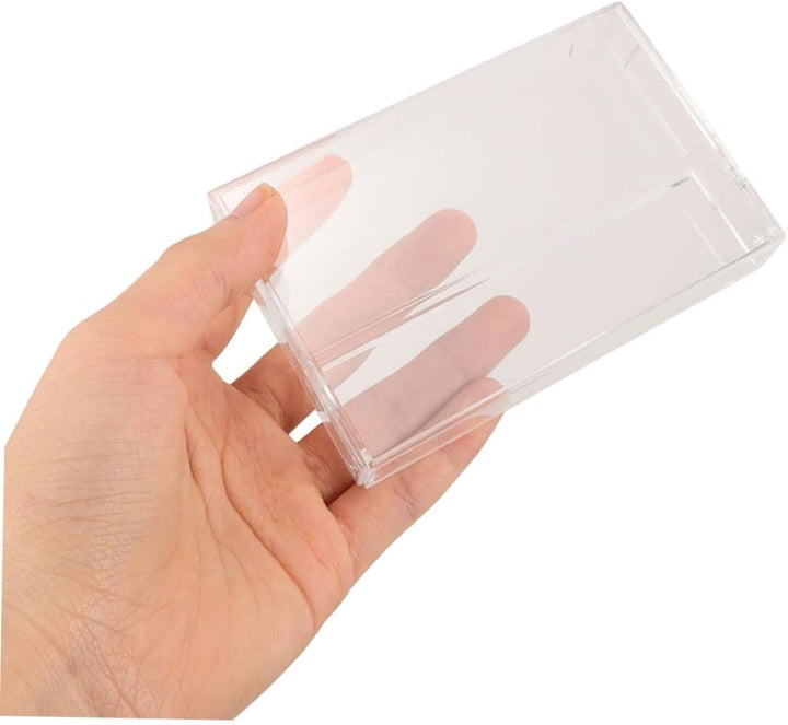 Toyvian Kassettenbox, 3Er Set Transparente Kunststoffhüllen Mit Deckel Aufnahmekassettenbox Für Musi
