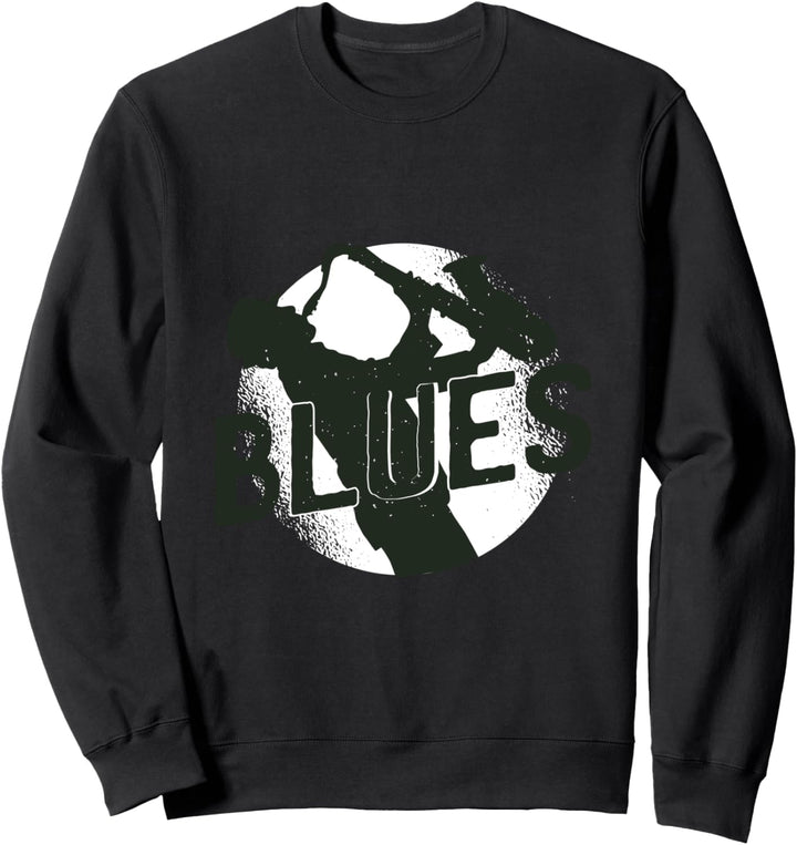 Blues Music Design Saxophon Moon Blues Sweatshirt