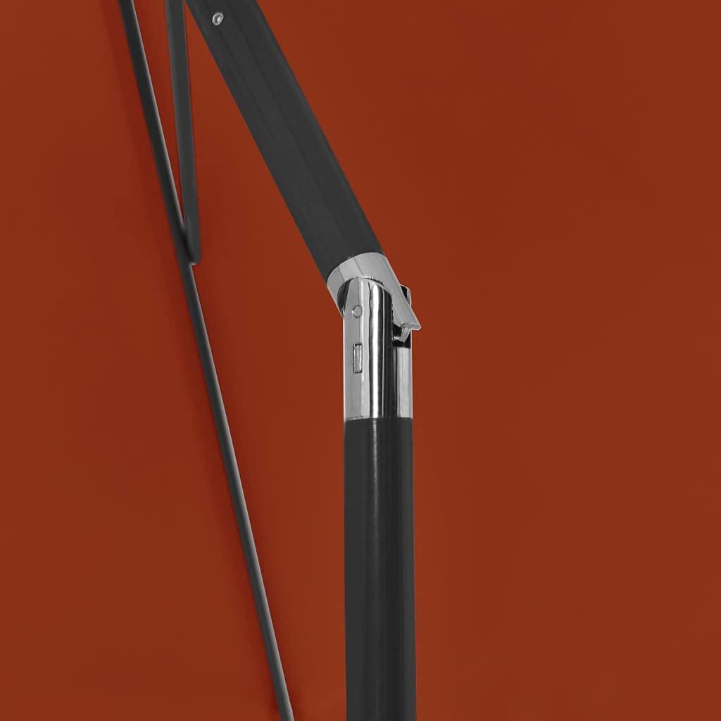 vidaXL Strandschirm Kippbar Sonnenschirm Balkonschirm Gartenschirm Ampelschirm Marktschirm Schirm Te