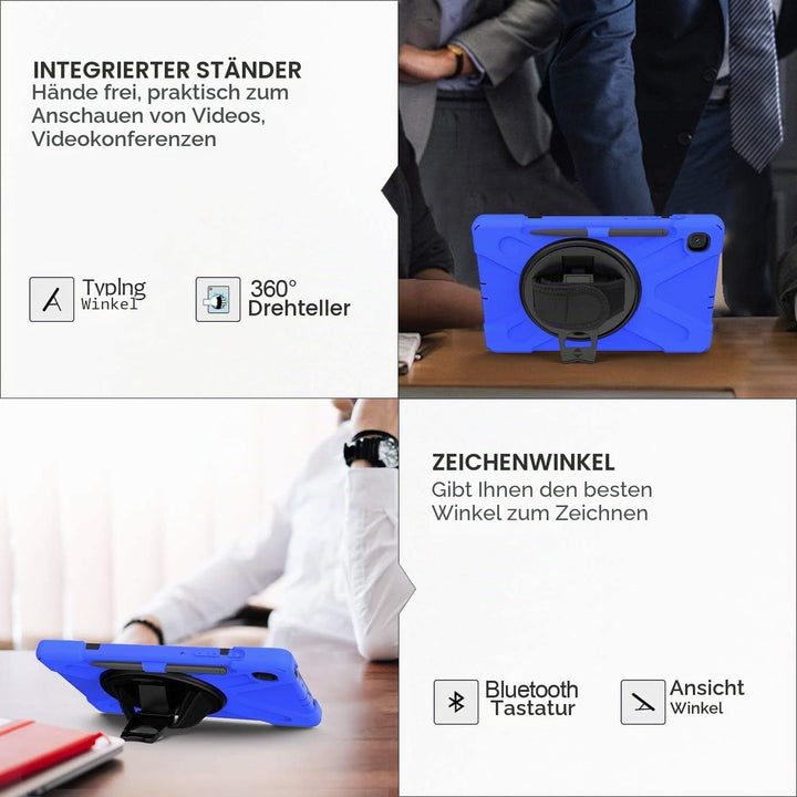 Gerutek Hülle Samsung Galaxy Tab S6 Lite 10,4 Zoll (2024/2022/2020), Stossfeste Robust Panzerhülle m