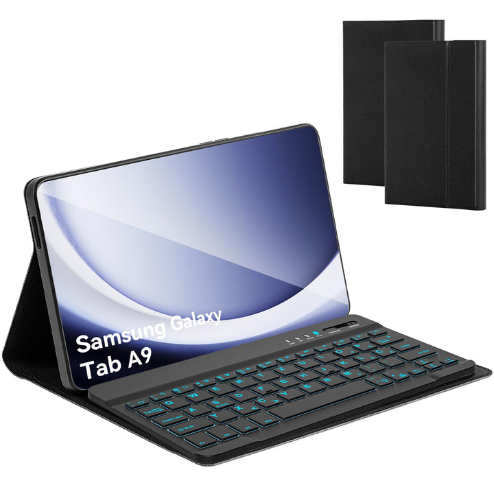 Olycism Tastatur Hülle kompatibel mit Samsung Galaxy Tab A9 8.7 Zoll 2023 mit Tastatur (Modelle: SM-