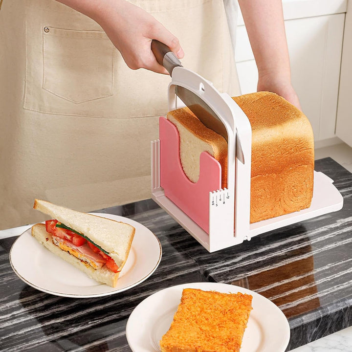 Brot Schneider Klappbarer Manueller Hand Brotschneider | rutschfeste Basis Küchenhelfer Für Toast, B