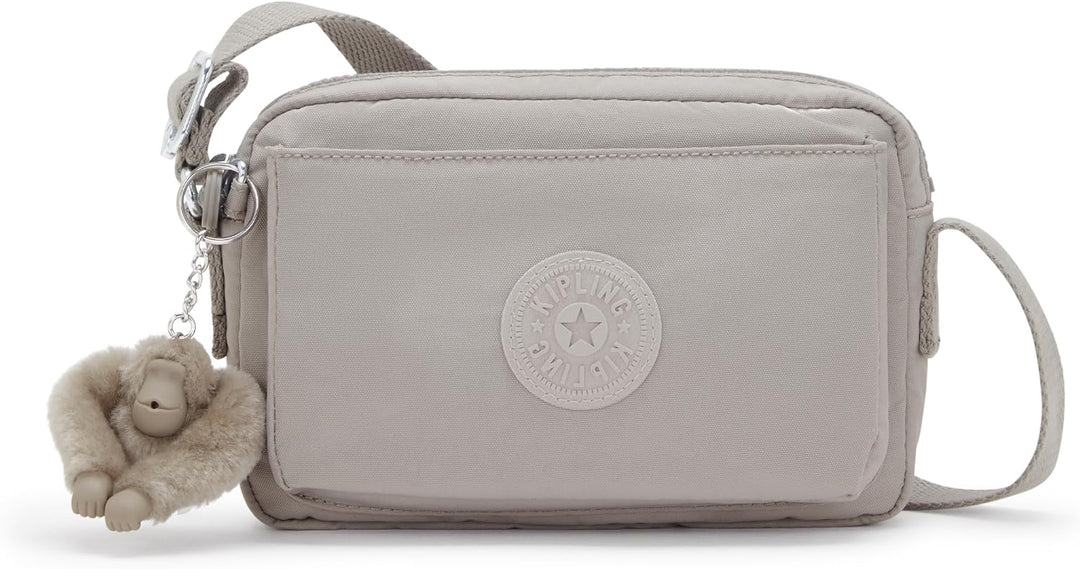Kipling Damen Abanu Crossbody, Grau Gris, 20x13.5x7.5 cm (B x H x T) Grey Gris, Grey Gris