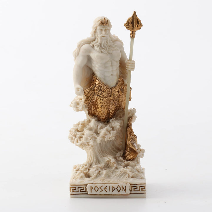 Veronese Design Poseidon Gott des Meeres Miniaturfigur Poseidon Mehrfarbig, Poseidon Mehrfarbig