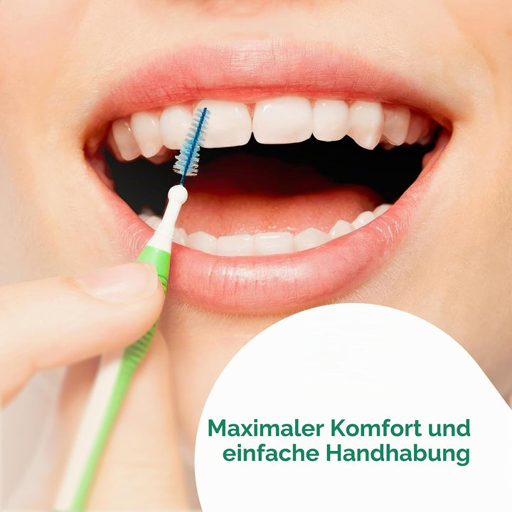 GUM TRAV-LER Interdentalbürsten | Zur gründlichen Reinigung aller Zahnzwischenräume | Biegbarer Hals
