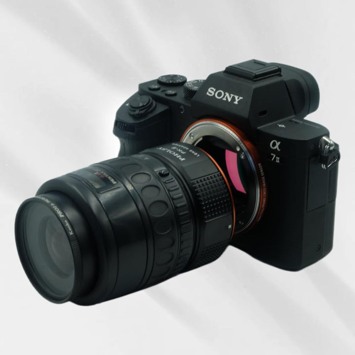 PHOLSY PK auf Sony E Objektivadapter Kompatibel mit Pentax K PK Objektiv auf Sony E Kameragehäuse Al