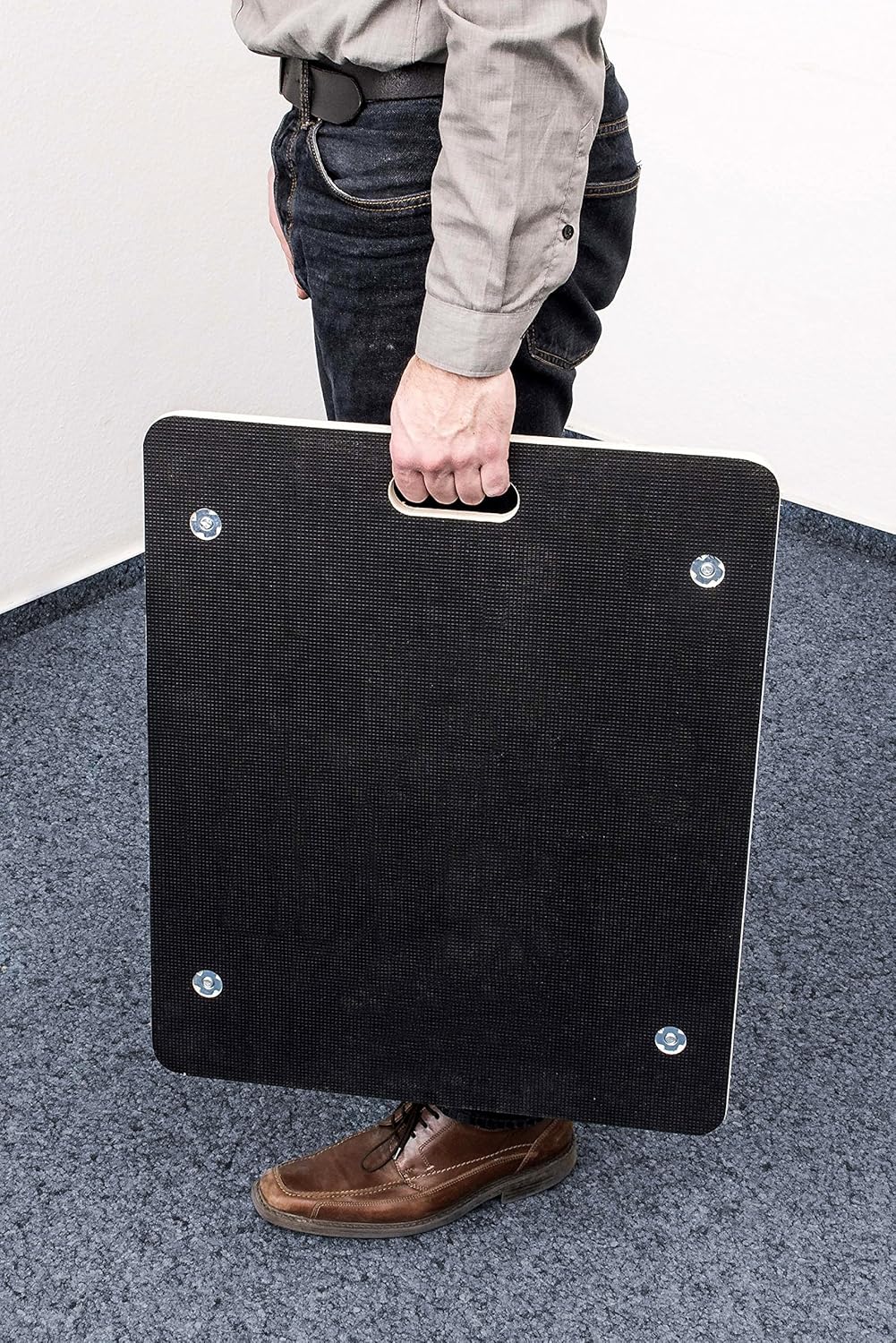 Metafranc Transportroller 590 x 490 mm - 400 kg Tragkraft - Siebdruckplatte - PA-Räder / Möbelroller