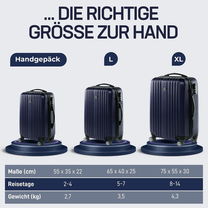 FERGÉ Grosser Koffer Hartschale erweiterbar Toulouse Rollkoffer Reise-Koffer 65 cm Hartschalenkoffer