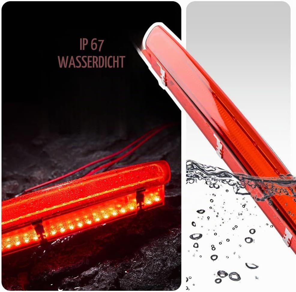 Rote Linse rote LED 3 dritte bremsleuchte fur Seat Ibiza 6J 6P Leon MK2 hinteres mittleres hoch mont