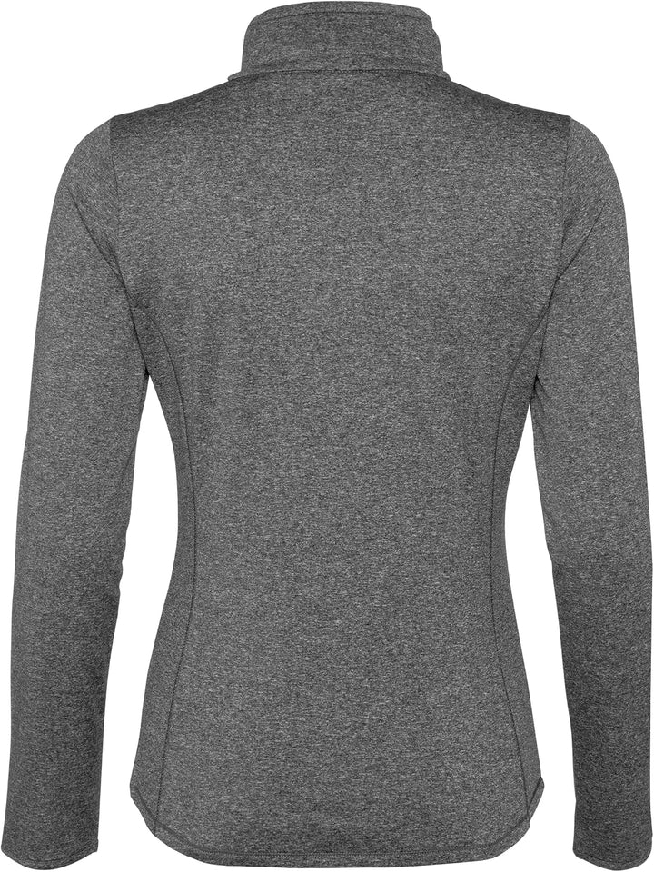 Protest Damen 1/4-reissverschluss FABRIZOM L Dark Grey Melee, L Dark Grey Melee