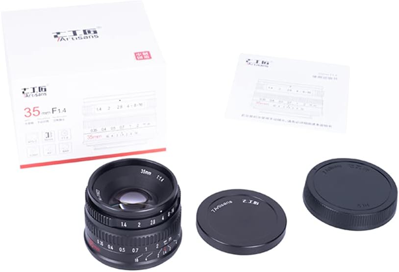 7artisans 35mm F1.4 Mark II APS-C Manueller Fokus Festbrennweite Grosse Blende Kompatibel mit Nikon