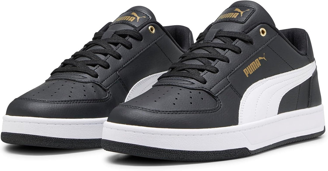 PUMA Unisex Caven 2.0 Sneaker 36 EU Puma Black Puma White Gold, 36 EU Puma Black Puma White Gold