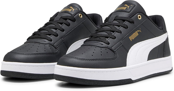 PUMA Unisex Caven 2.0 Sneaker 36 EU Puma Black Puma White Gold, 36 EU Puma Black Puma White Gold