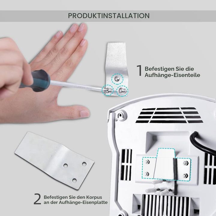 modunful Automatischer Handtrockner Elektrischer Wandmontage Infrarotsensor Händetrockner für Badezi
