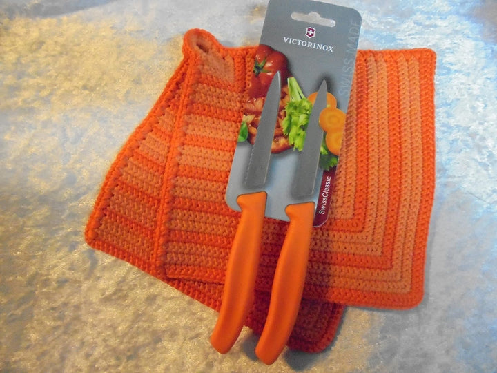 Victorinox Swiss Classic, Tomaten- und Gemüsemesser-Set, 2teilig, Extra Scharfe Klinge, Kunststoffgr