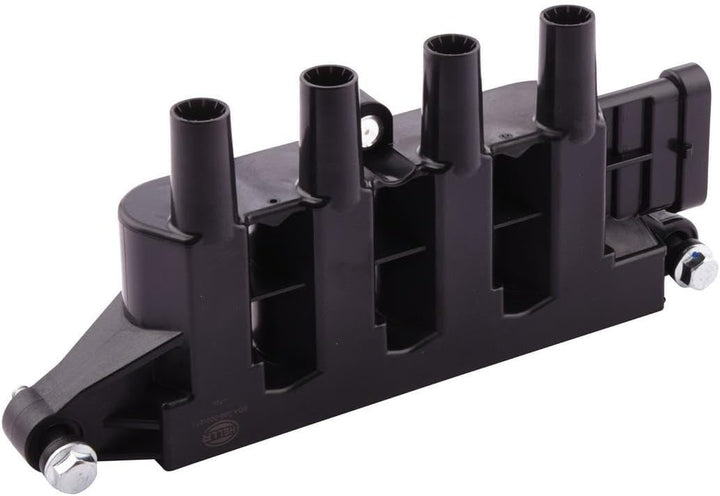 HELLA 5DA 358 000-271 Zündspule - 12V - 6-polig - Blockzündspule - geschraubt