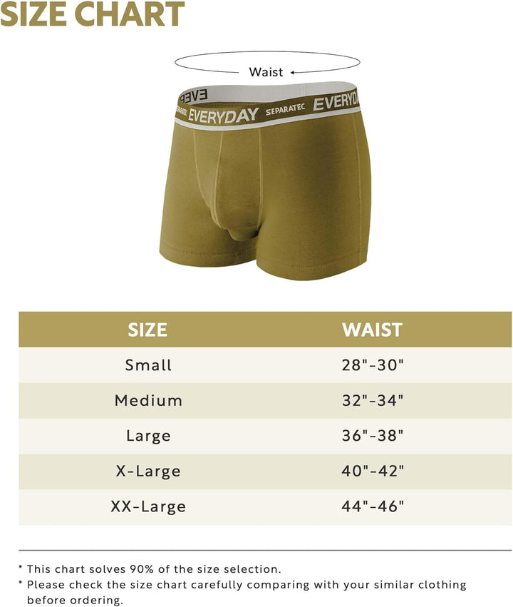 Separatec Boxershorts Herren 7er Pack aus Weicher Baumwolle Unterhosen Männer mit Unterstützender Se