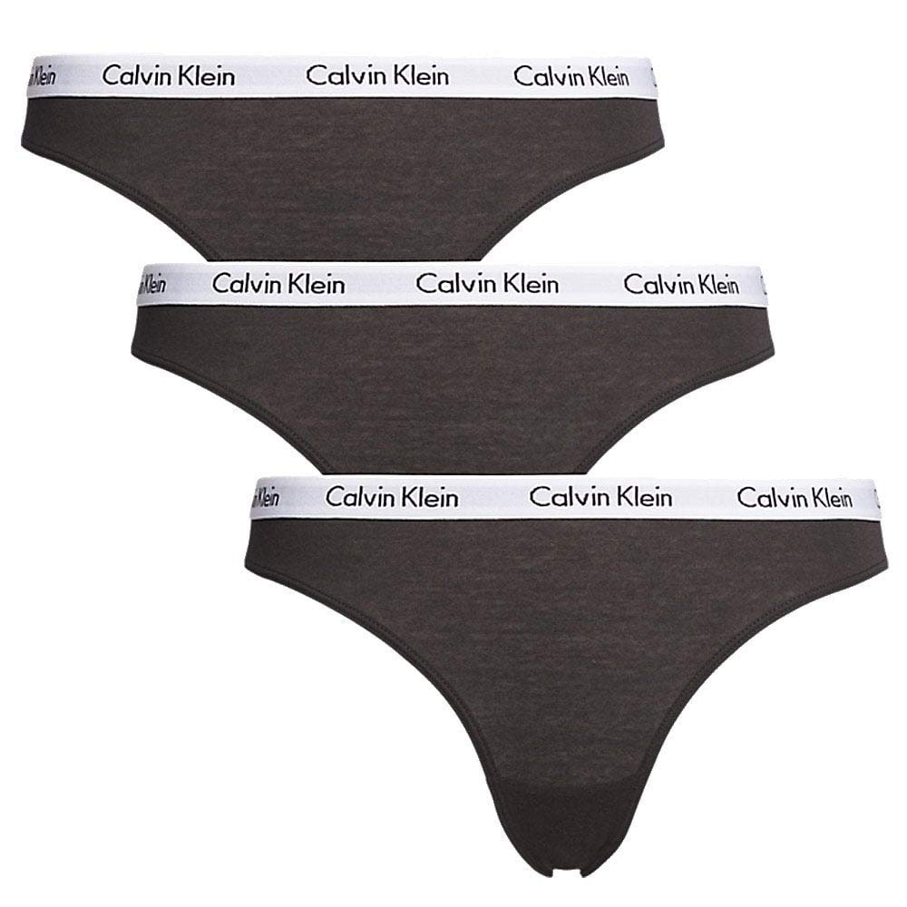 Calvin Klein Damen Bikini 3Pk Bikini Hose XL Schwarz (Black), XL Schwarz (Black)