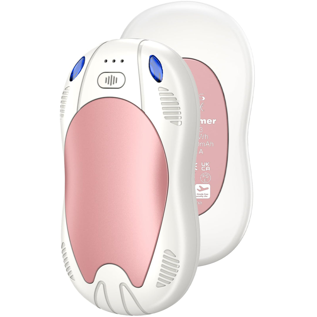 Handwärmer Elektrisch 2er, Taschenwärme, USB Taschenwärmer Wiederverwendbar mit 3 Wärmestufen, Winte