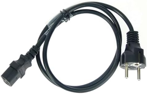 10 Stück Adam Hall 1 m Kaltgerätekabel Netzkabel schwarz 3 x 0,75 mm² CEE 7/7 - C13, K3PKD 0100 1 m