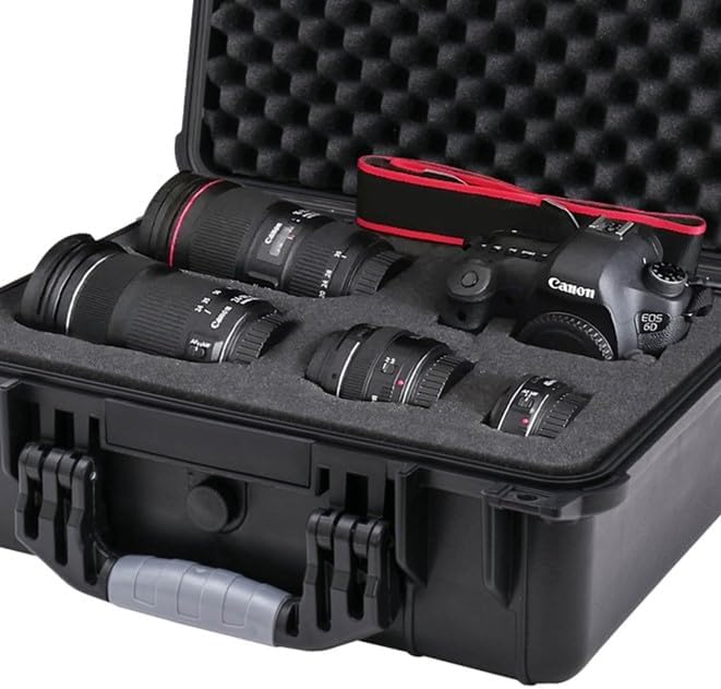 HMF ODR100 Koffereinlagen mit Rasterschaumstoff für Outdoor-Fotokoffer | 4er Set | 37,5 x 27 cm, 37,