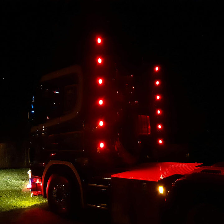 LED-MARTIN® 6er Sparset Umrissleuchte ROT 12V/24V Begrenzungsleuchte Positionsleuchte dünn