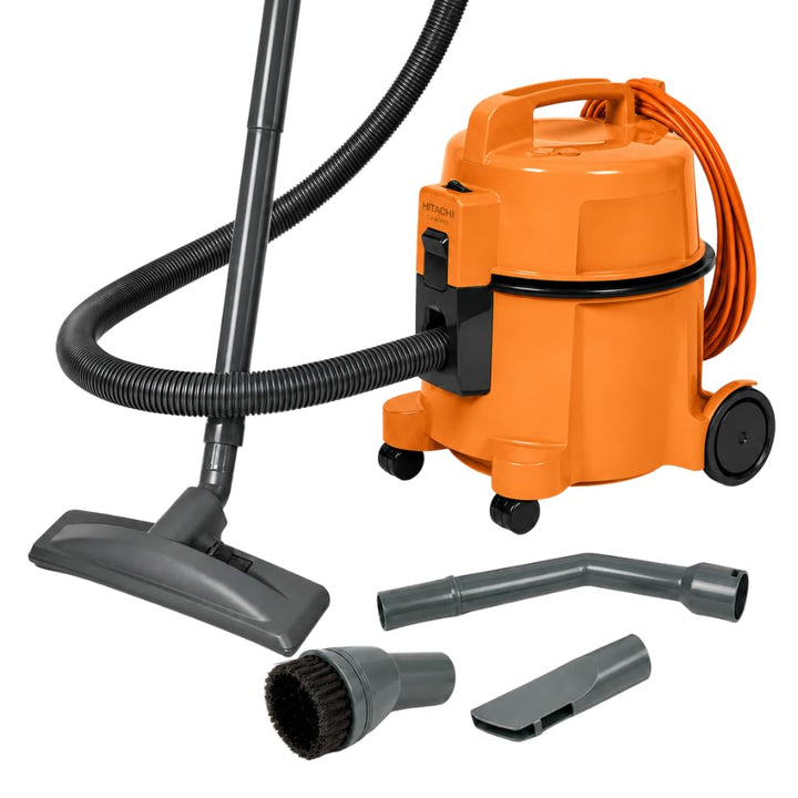 Hitachi Bodenstaubsauger CV-400 PRO OR 880 W beutellos, 13 m Aktionsradius, Möbel- und Kantenschutz,