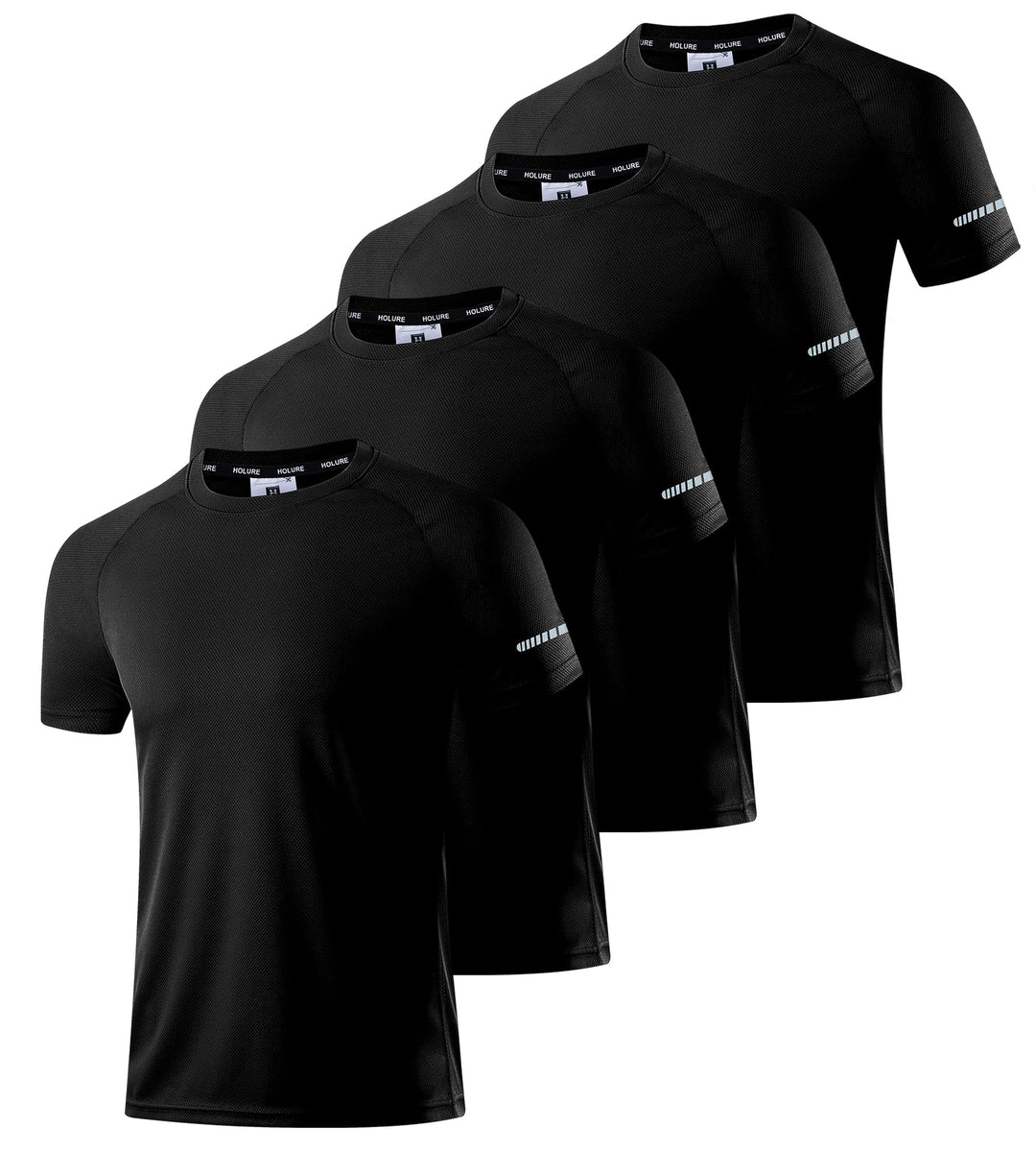 Herren Activewear T-Shirts 1/3/4/5/6er Pack | Slim Fit Sport Shirts | Atmungsaktiv, Schnelltrocknend