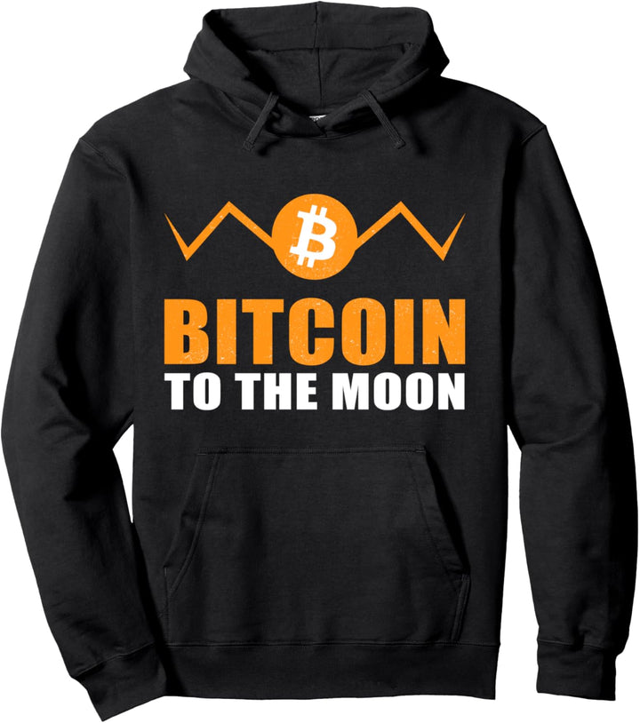 "Bitcoin to the moon" Krypto Trader Pullover Hoodie